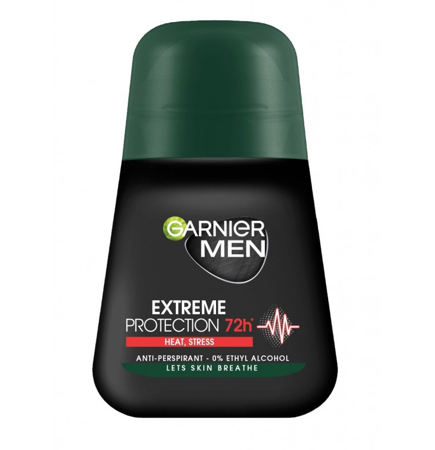 Garnier Men Dezodorant roll-on Extreme Protection 72h - Heat,Stress 50 ml