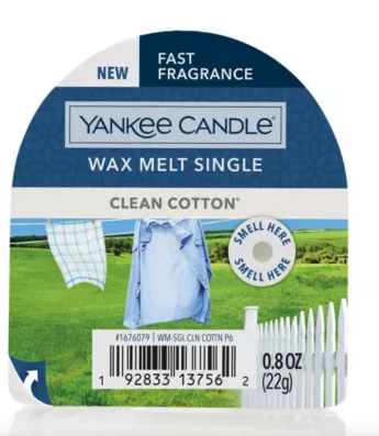 Yankee Candle Clean Cotton wosk 22g